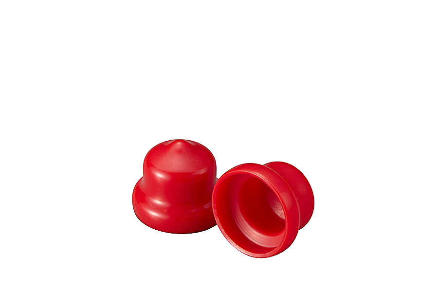 保護キャップ　六角穴付ボルト頭・座金用　赤