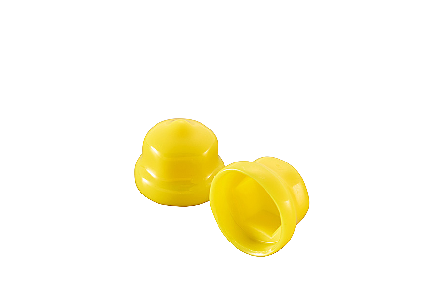 保護キャップ　六角ボルト頭・座金用　黄