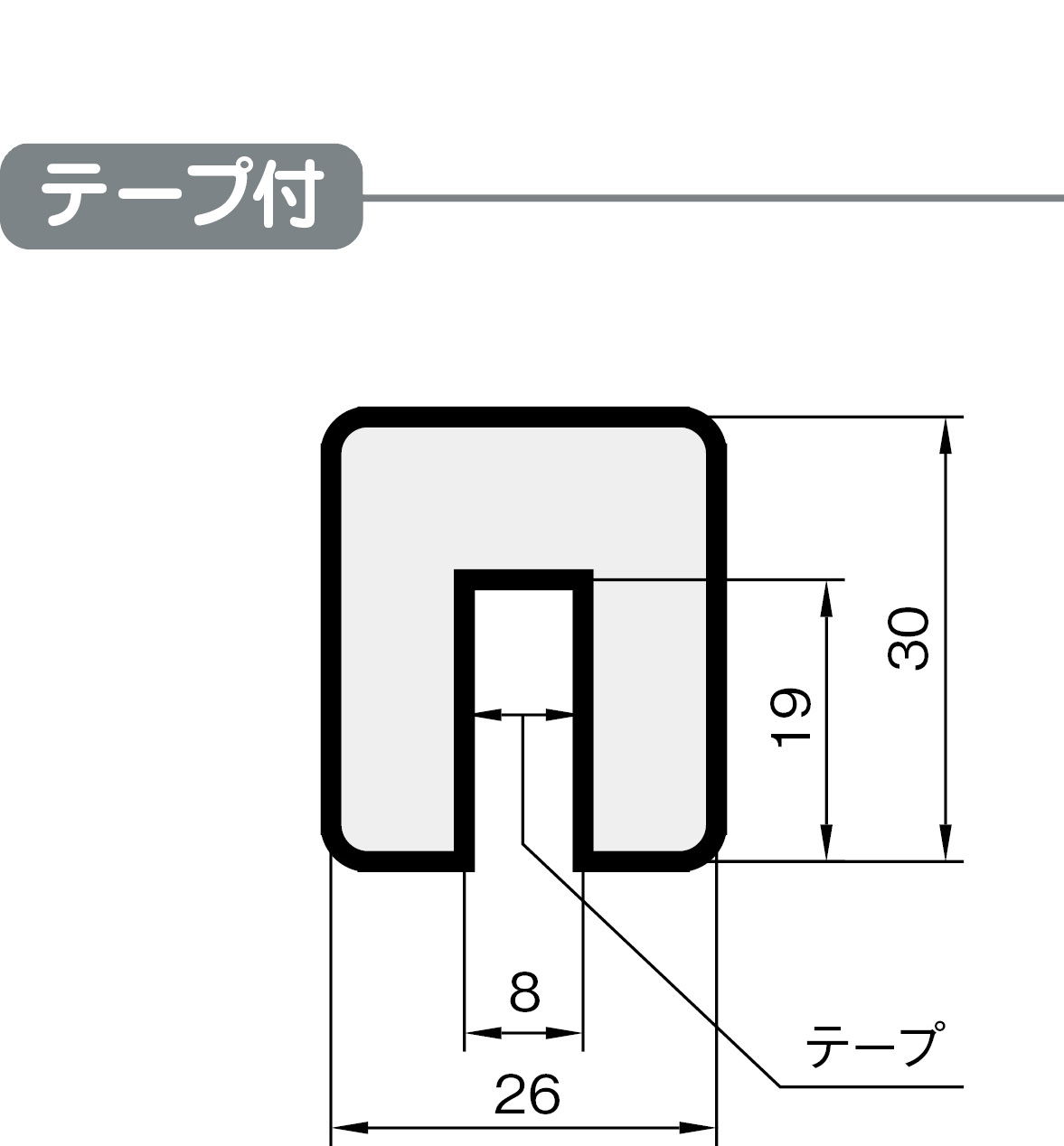 エッジタイプ BP8シリーズ テープ付 ｜ 機械部品・FA部品の通販【岩田 